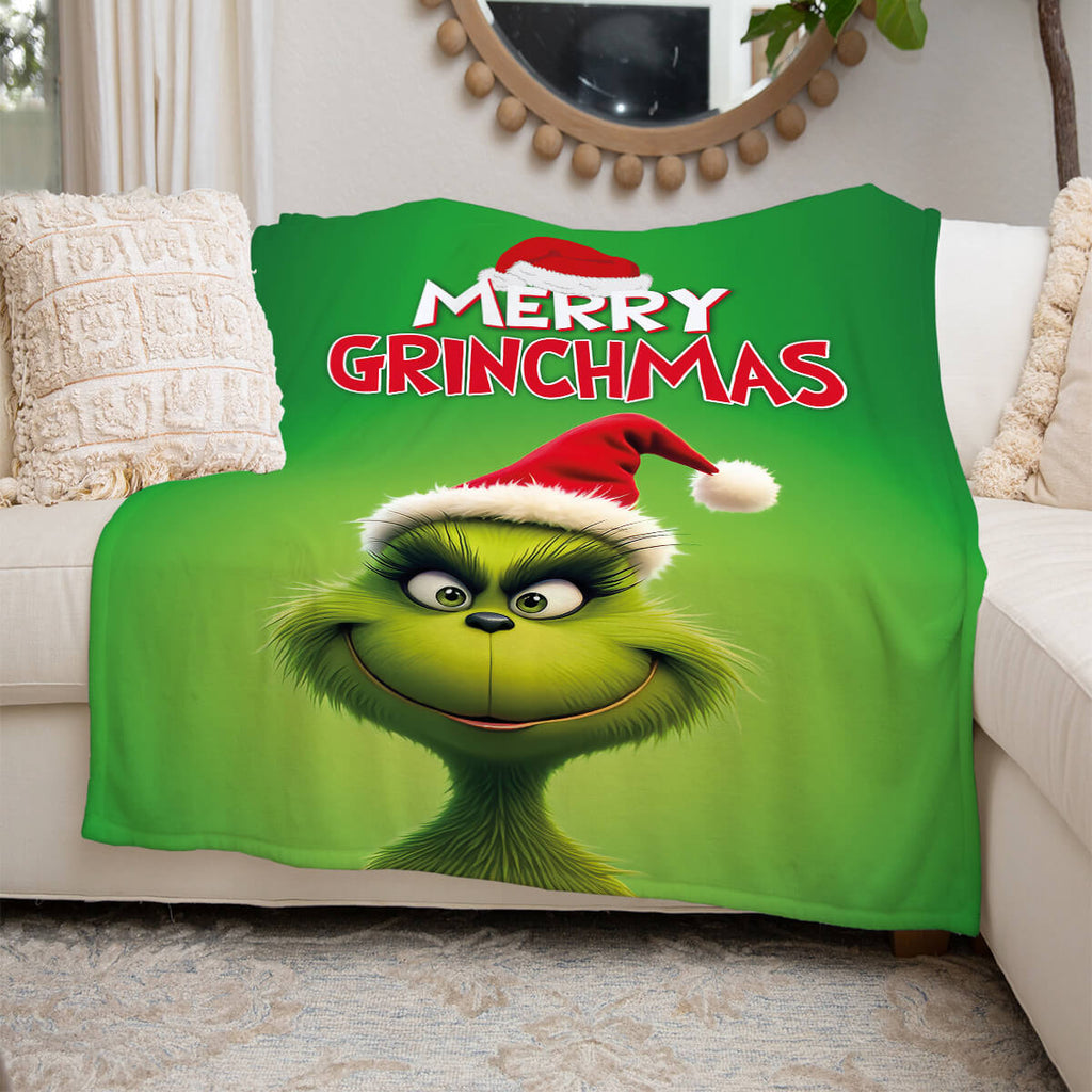 3D плед з принтом Merry Grinchmas [608]