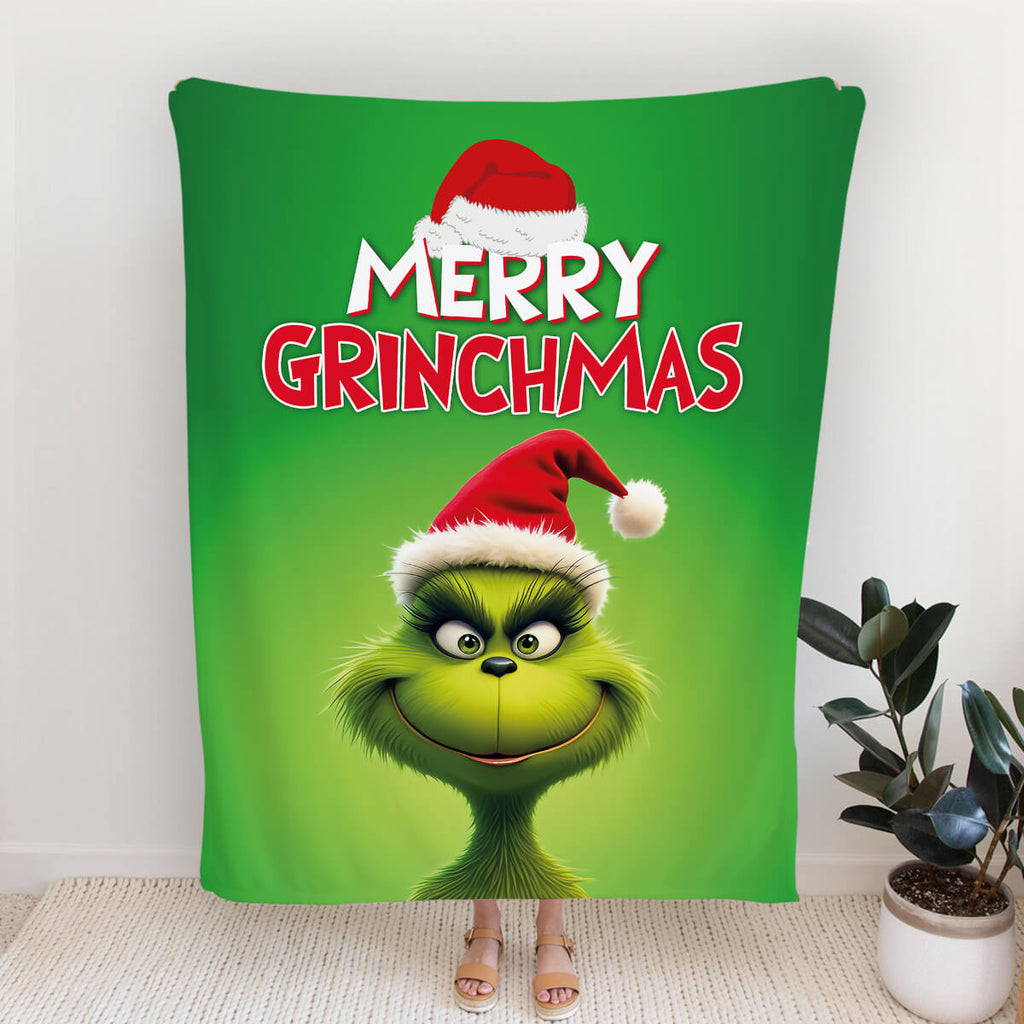 3D плед з принтом Merry Grinchmas [608]