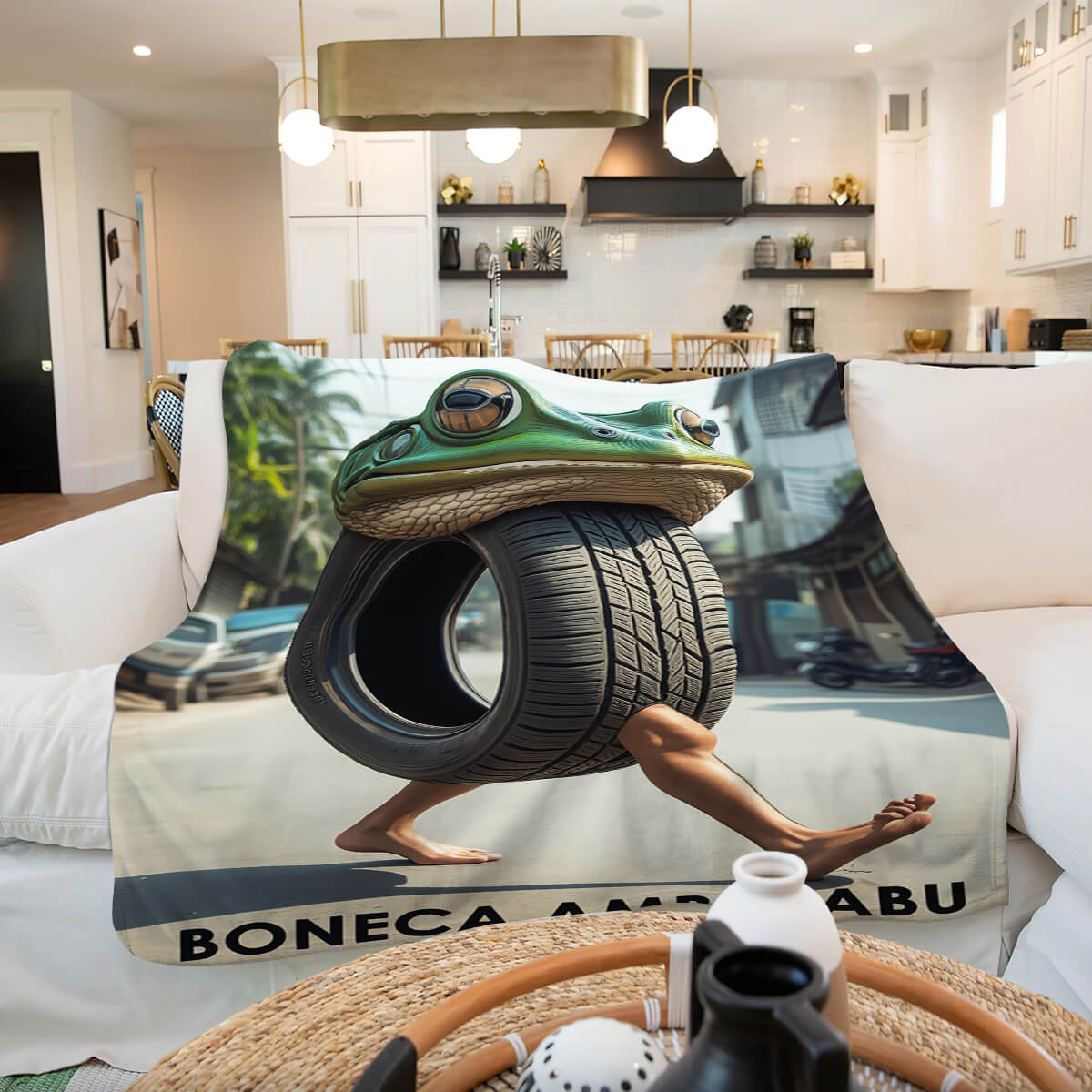 Мем-плед Boneca Ambalabu, другий ракурс