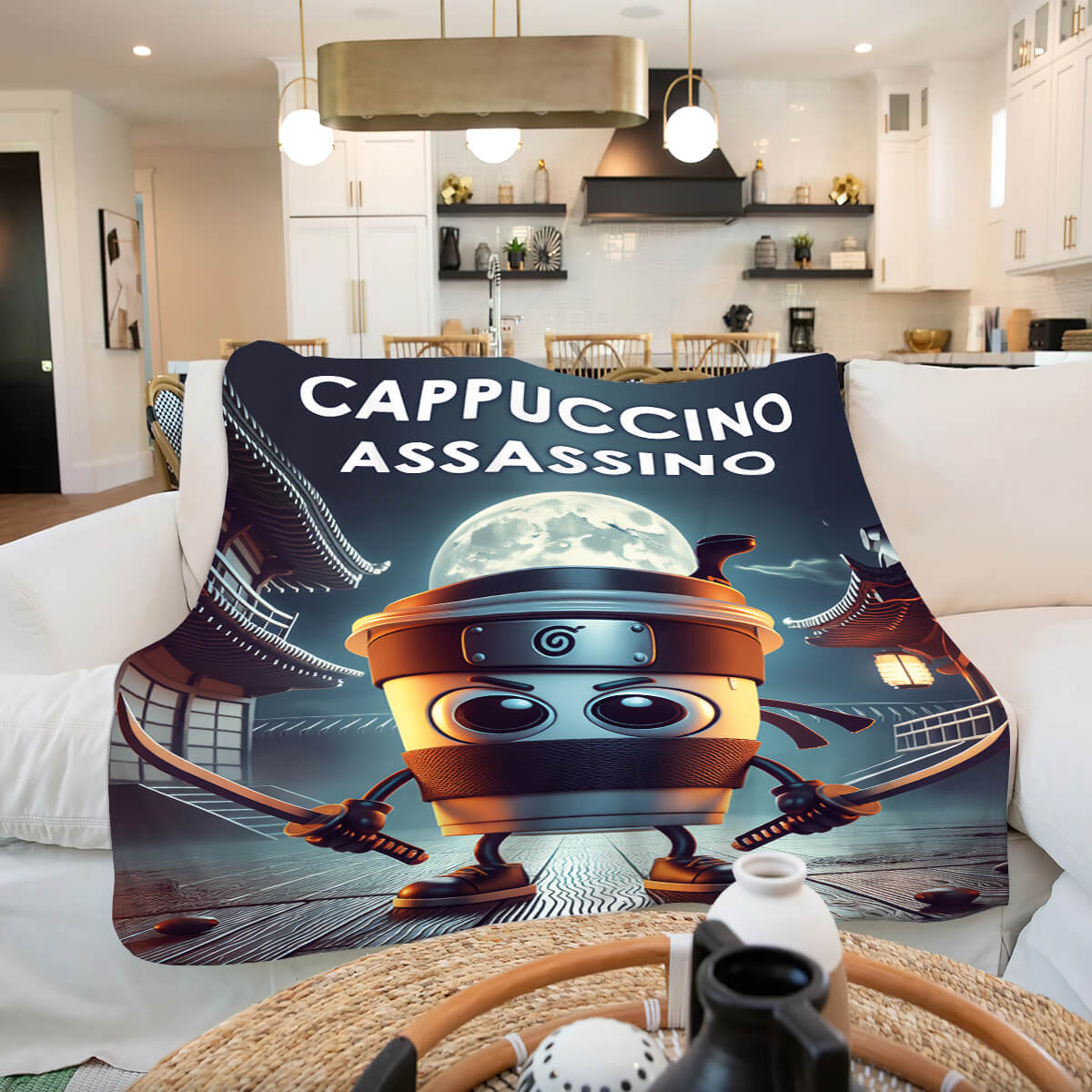 Мем-плед Cappuccino Assassino, другий ракурс