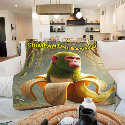 Мем-плед Chimpanzini Bananini, другий ракурс