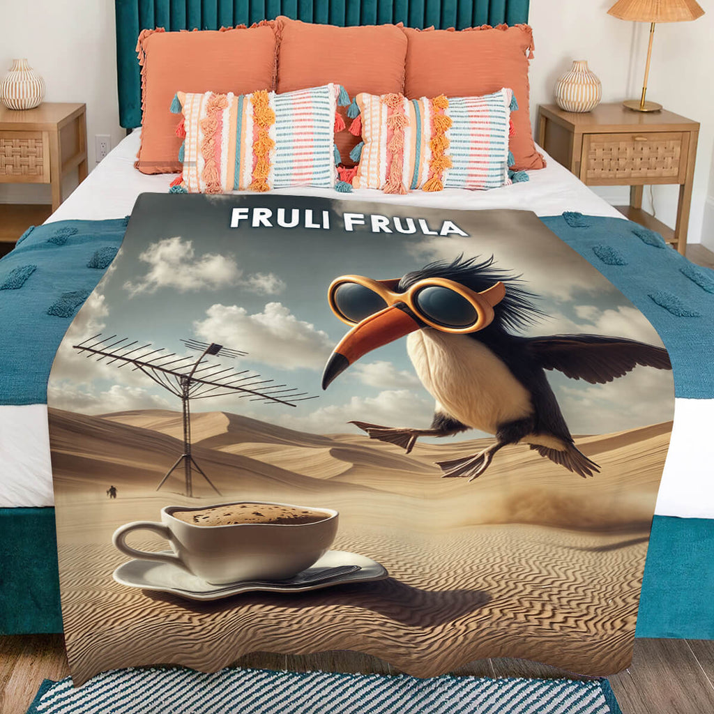 Fruli frula Фрулі фруля суперм’який плед італійські тварини [L718]