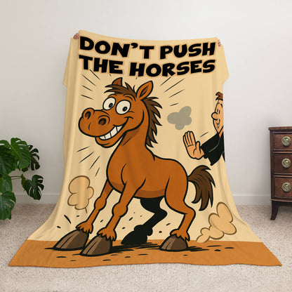 Велсофт коцик Don't Push the Horses із веселим конем