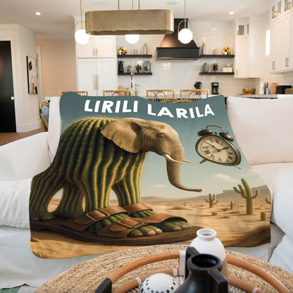 Мем-плед Lirili Larila, другий ракурс