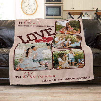 Плюшевий сімейний фотоколаж, другий ракурс