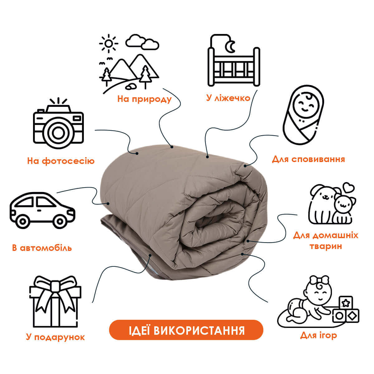 Стьобаний плед лист для найкращого сина, ковдра з принтом [С520]
