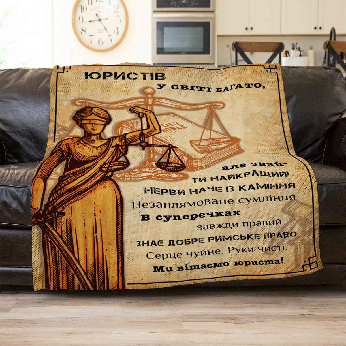 Плед для юриста, плюш Мінкі, два розміри